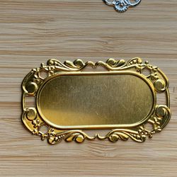 Tag Retangular Dourada 3,5x7cm - 10 Unidades - 100... - CHAMMA FESTA