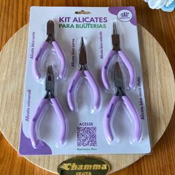 Kit Alicate para Bijuterias Princess - 5 unidades ... - CHAMMA FESTA