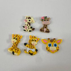 Emborrachado Girafa sortida 3,5cm pacote com 10 un... - CHAMMA FESTA