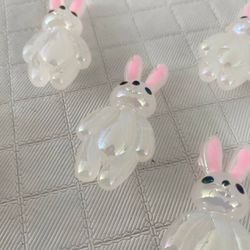 Aplique resina Coelho 5cm - pacote com 5 unidades ... - CHAMMA FESTA