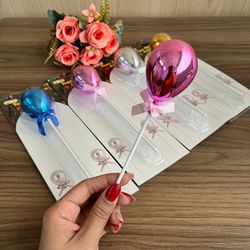 Topo de Bolo Balão Metalizado 21cm - 21139 - CHAMMA FESTA
