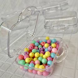Maleta acrílica pequena 7,5cm Transparente - pacot... - CHAMMA FESTA