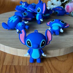 Pingente Emborrachado Stitch 3D 5cm Azul - 1 un -... - CHAMMA FESTA
