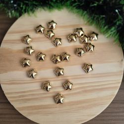 Aplique ABS Mini Estrela 1,6cm Dourada - 10 Unidad... - CHAMMA FESTA