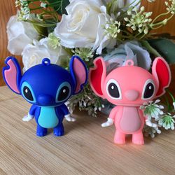 Pingente Emborrachado Para Chaveiro Stitch e Lilo ... - CHAMMA FESTA