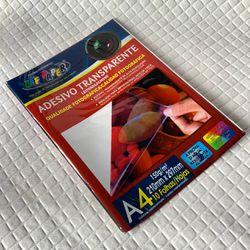 Papel vinil 150g transparente OFF PAPER resistente... - CHAMMA FESTA