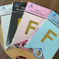 Faixa “Feliz Aniversário” Decorativa 16x11,5cm - 0... - CHAMMA FESTA