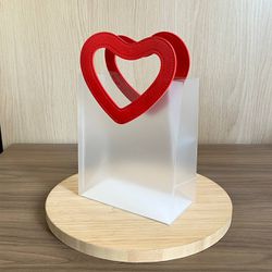 Sacola Fosca com Alça de Coração – 16x8x18,5 cm - ... - CHAMMA FESTA