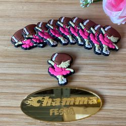 Aplique Emborrachado Bailarina Morena 3,5cm - 10 u... - CHAMMA FESTA
