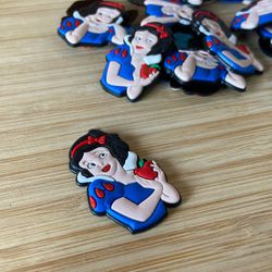 Aplique Emborrachado Branca de Neve com Maça 3,5cm... - CHAMMA FESTA