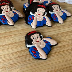 Aplique Emborrachado Branca de Neve 4cm - 10 unida... - CHAMMA FESTA