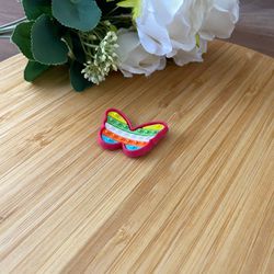 Aplique Emborrachado Borboleta Pop It 4cm - 10Unid... - CHAMMA FESTA