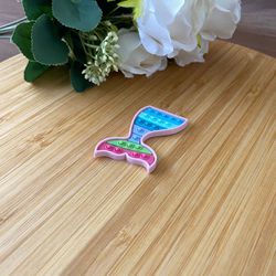 Aplique Emborrachado Cauda de Sereia Pop It 4cm - ... - CHAMMA FESTA