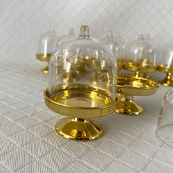 Dourado Mini cúpula 5,5x7,5cm - pacote com 10 unid... - CHAMMA FESTA