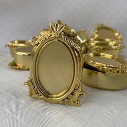 Enfeite plástico Caixa espelho 7,0x4,5cm Dourado -... - CHAMMA FESTA