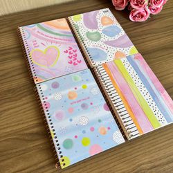 Caderno Espiral La Crème Pequeno 1/4 - 80 Folhas -... - CHAMMA FESTA