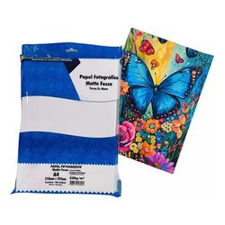 Papel Fotográfico Matte Fosco A4 - 230g - 100 Folh... - CHAMMA FESTA