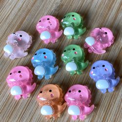 Resina Dinossauro sortido 19x22mm Pacote com 10 un... - CHAMMA FESTA