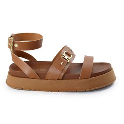 Sandália Papete Feminina Sofia Sola Alta Caramelo ... - CHARELLI