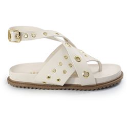 Papete Feminina Alessandra Sola Baixa Off-White - ... - CHARELLI