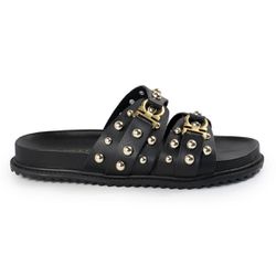 Sandália Papete Feminina Beatriz Sola Baixa Duas T... - CHARELLI