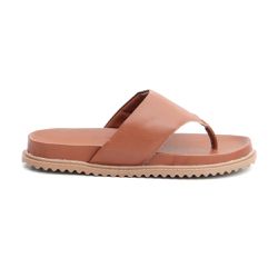 Sandália Feminina Papete de Dedo Fabi Caramelo - A... - CHARELLI