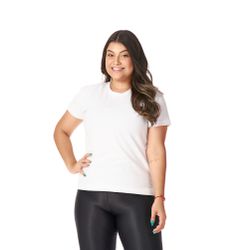 Camiseta Básica Feminina Branca - CAM-FEM-BRANCO - CHIELLA