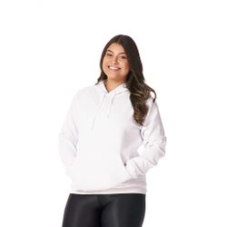Moletom Canguru Feminino Branco com Capuz - CANGU... - CHIELLA