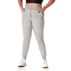 Calça Jogger Feminina Lilás Capri Em Moletinho