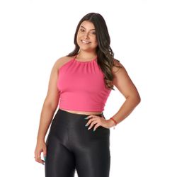 Cropped Feminino de Amarrar nas Costas Rosa - CROP... - CHIELLA