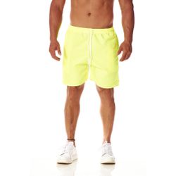 Bermuda Tactel Masculina Amarelo Com Cordão - BE... - CHIELLA