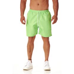 Bermuda Tactel Masculina Verde Com Cordão - BER-T... - CHIELLA