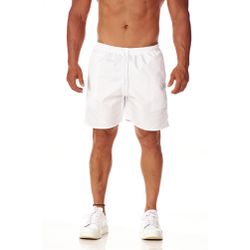Bermuda Tactel Masculina Branca Com Cordão - BER-... - CHIELLA