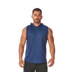 Regata Masculina Azul Marinho Capuz Oversized Long... - CHIELLA