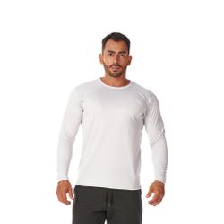 Camiseta Manga Longa Básica Masculina Branca - CAM... - CHIELLA