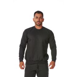Moletom Masculino Gola Careca Preto - CARECA-PRETO - CHIELLA
