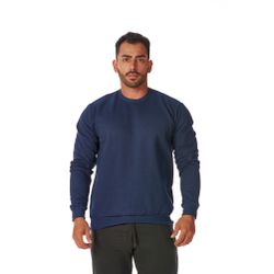 Moletom Masculino Gola Careca Azul Marinho - CAREC... - CHIELLA
