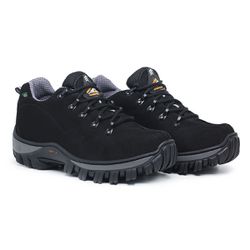 Bota Adventure Couro Preto Comfort - 5011G - Ranster Confort