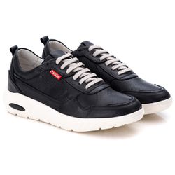 Tênis Sneaker Gel Masculino Preto Comfort - 9001 - Ranster Confort