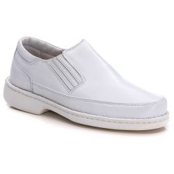 Sapato Comfort Masculino em Couro Branco - 2009 - Ranster Confort