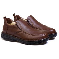 Sapato Comfort Masculino em Couro Café - 8001 - Ranster Confort