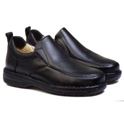 Sapato Comfort Masculino em Couro Preto - 8001 - Ranster Confort