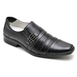 Sapato Social Comfort Masculino em Couro Preto - ... - Ranster Confort