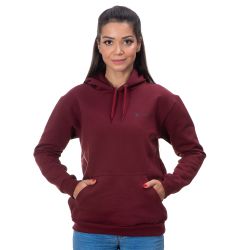 Moletom Capuz Canguru Bordô Feminino - M01 - Ranster Confort