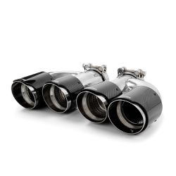 Ponteira Dupla Haustech Carbon . 3,0/3,5 Pol (PAR) - Haustech Motorsports