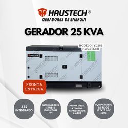 Gerador de Energia Haustech Diesel 25KVA Cabinado ... - Haustech Motorsports