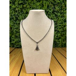Colar Corrente Feminino Cor Prata com Regulagem -... - CLUB 21 COUNTRY