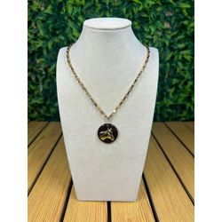 Colar Corrente Feminino Cor Dourado com Regulagem ... - CLUB 21 COUNTRY