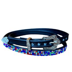 Bandinha de Couro Diamond para Chapéus com Detalhe... - CLUB 21 COUNTRY