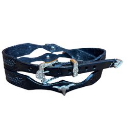 Bandinha de Couro Montana Premium Touro Preto - Ba... - CLUB 21 COUNTRY